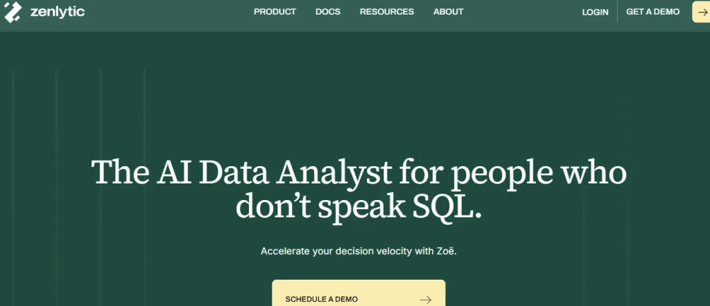 Zenlytic Homepage