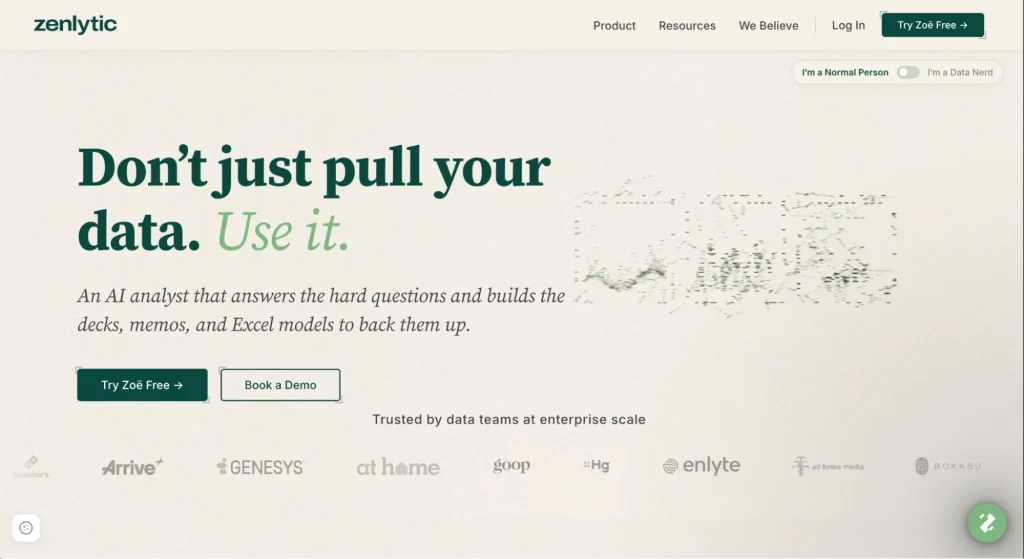 Zenlytic Homepage