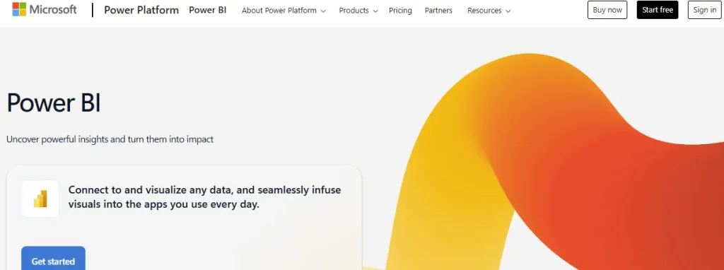 Power BI Homepage